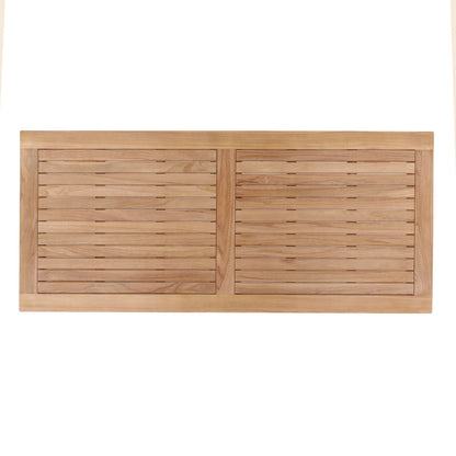 Natural Teak Wood Table 71 in Wide
