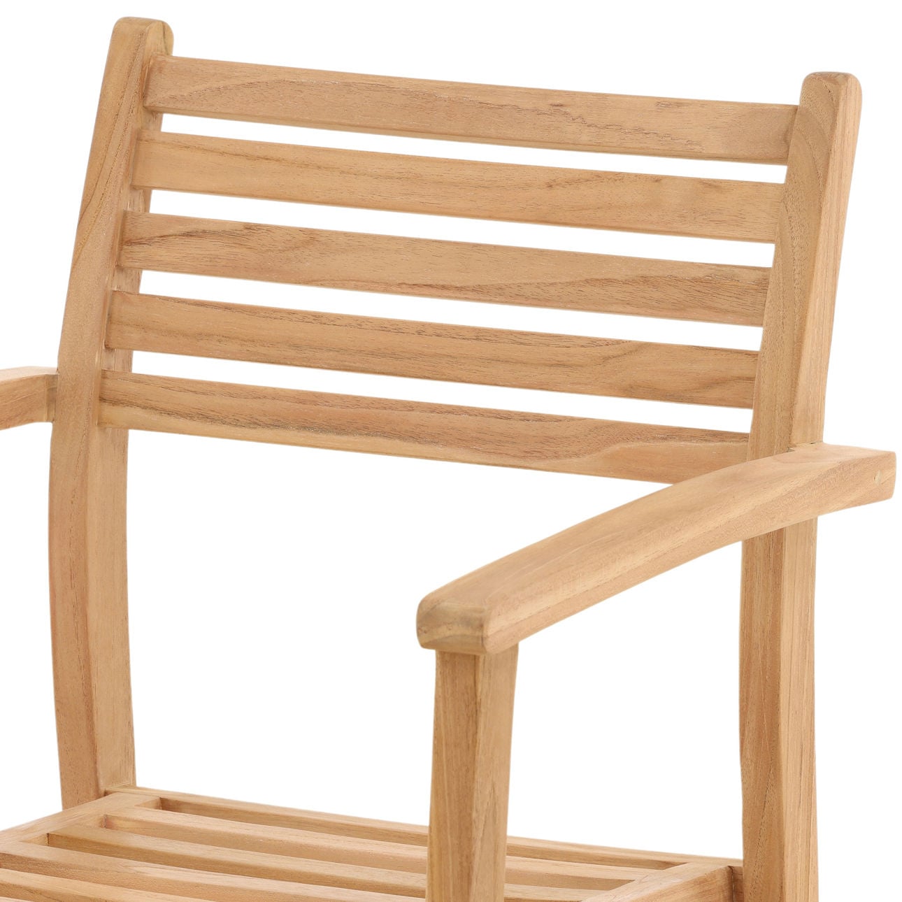 Natural Teak Wood Chair 22.5 in Wide