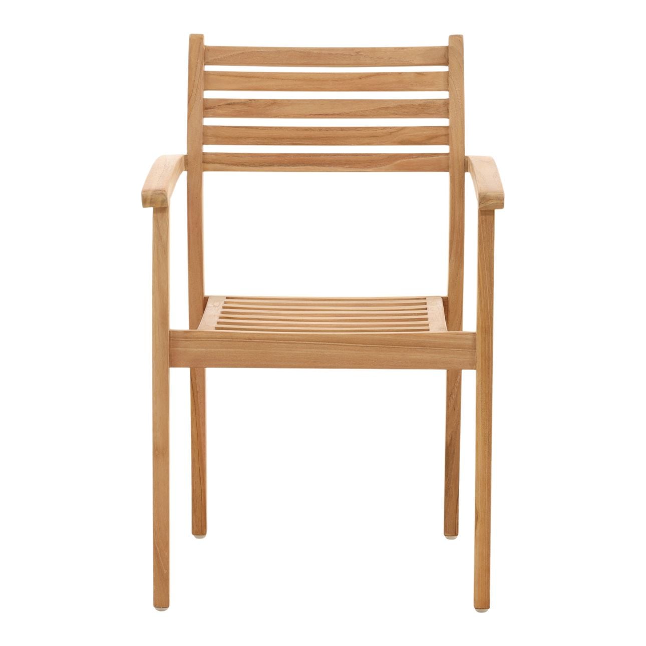 Natural Teak Wood Chair 22.5 in Wide