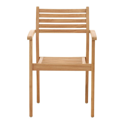 Natural Teak Wood Chair 22.5 in Wide