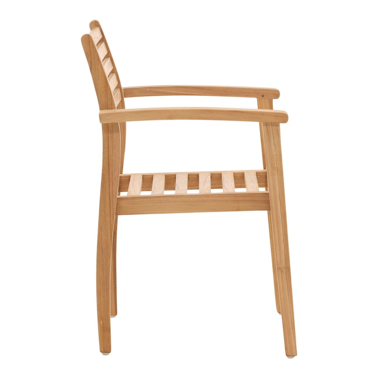 Natural Teak Wood Chair 22.5 in Wide