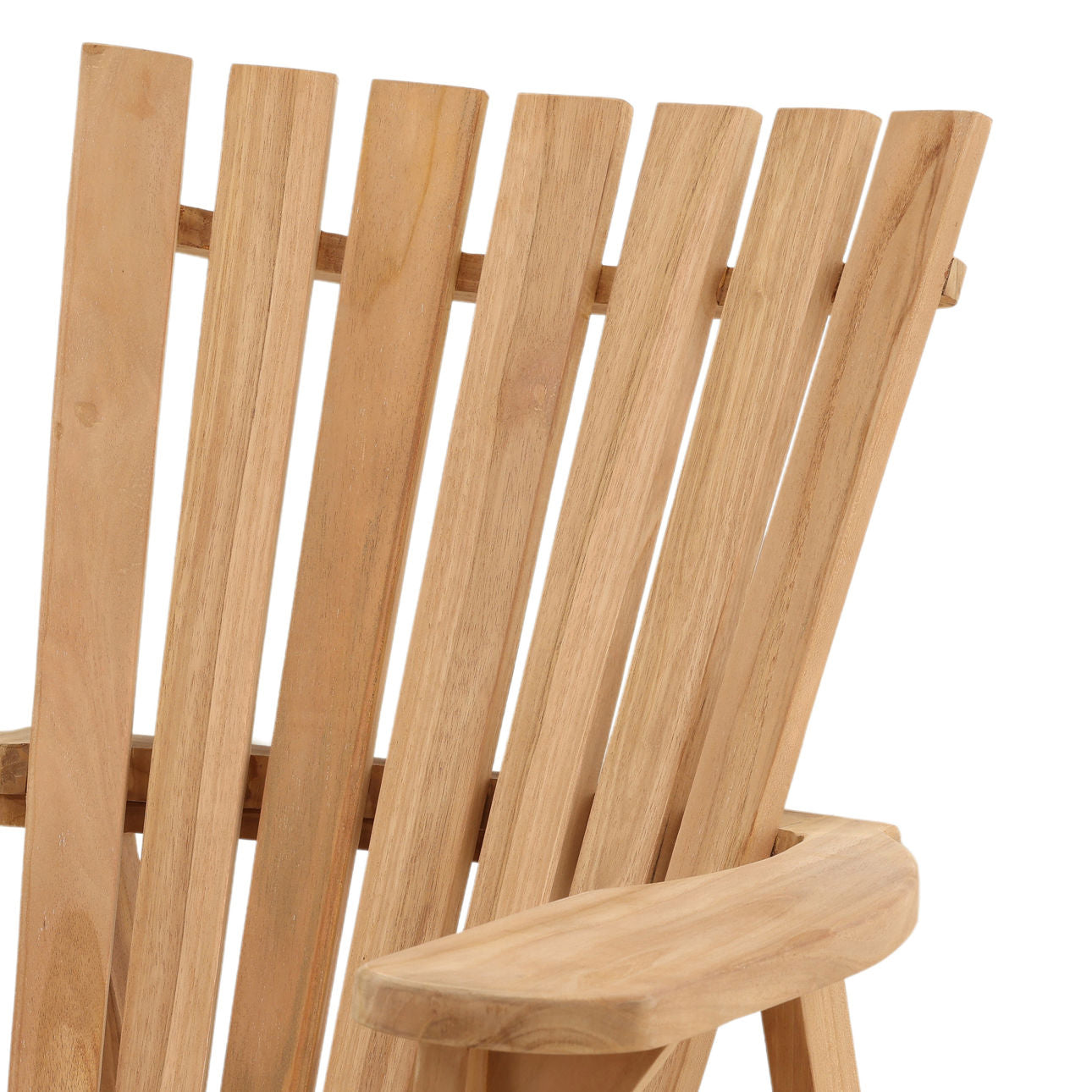 Natural Teak Wood Chair 32.5 in Wide