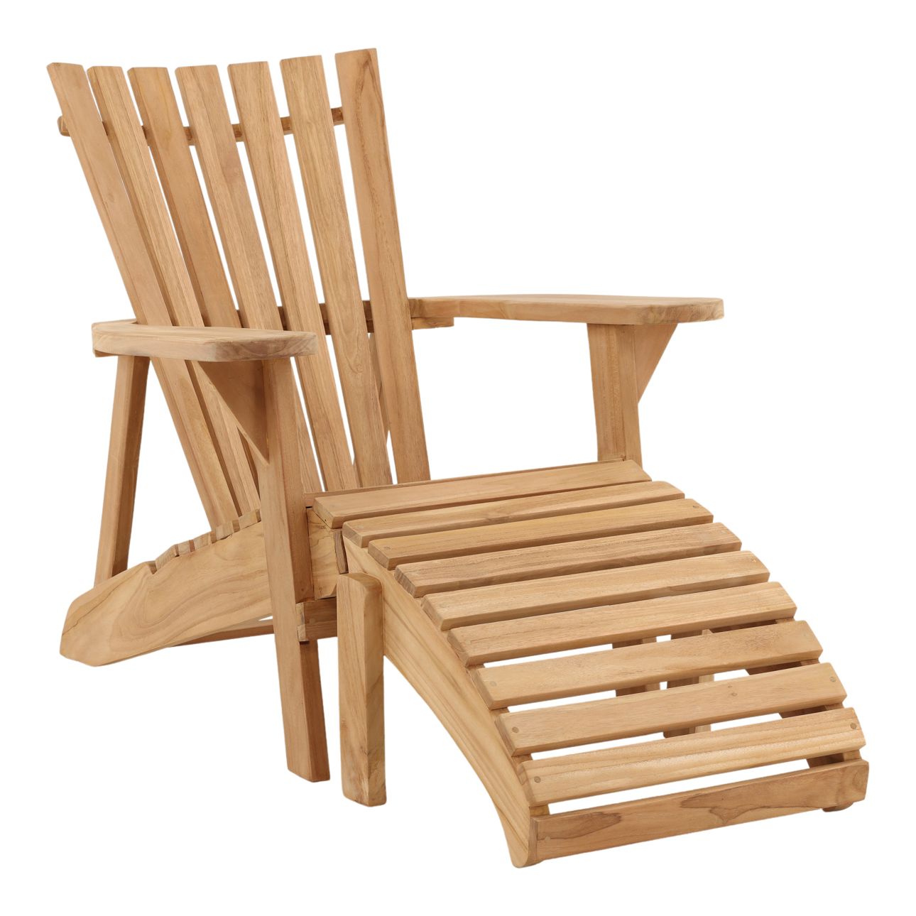 Natural Teak Wood Chair 32.5 in Wide
