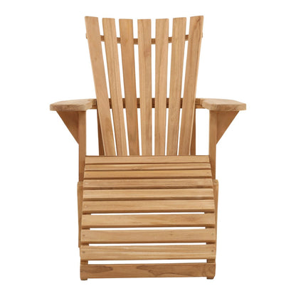 Natural Teak Wood Chair 32.5 in Wide