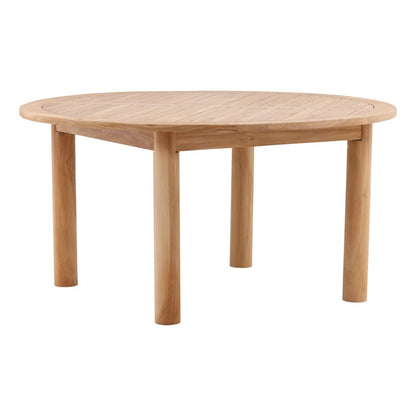 Natural Teak Wood Table 59 in Wide