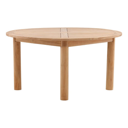 Natural Teak Wood Table 59 in Wide