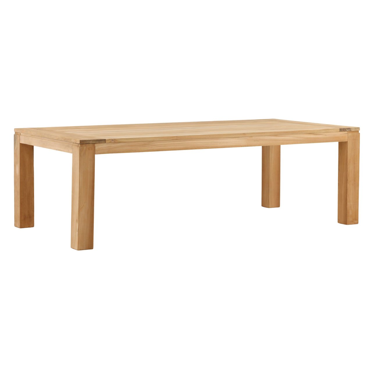 Natural Teak Wood Table 94.5 in Wide