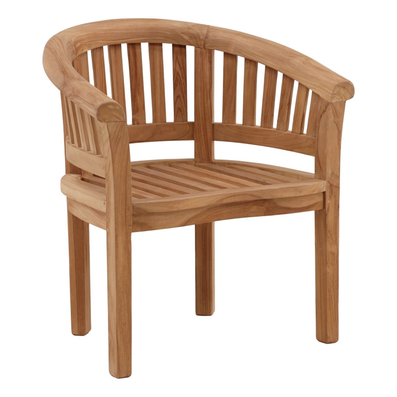 Natural Teak Wood Chair 31 in Wide