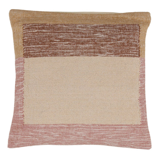 Multicolor Handwoven Cotton Cover Pillow 20 in Wide