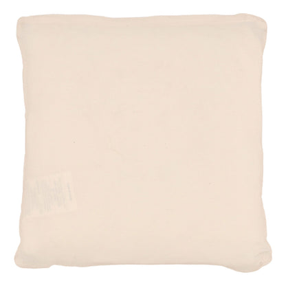 Cream Handwoven Jute and Wool Cover Pillow 20 in Wide