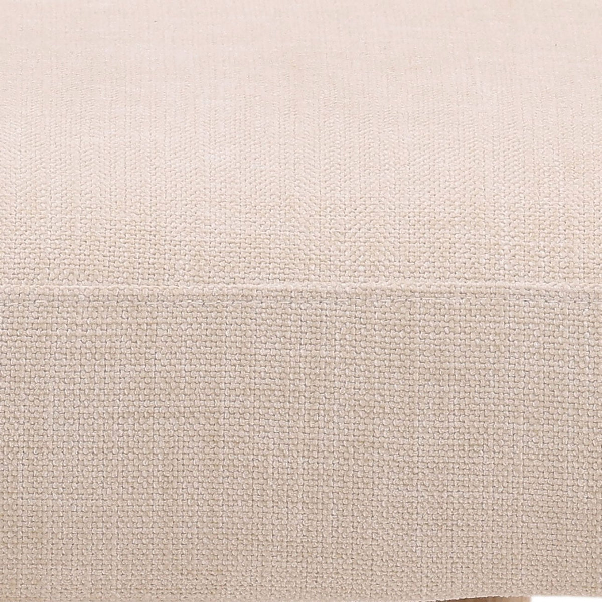 Crafted Two-Tone Basketweave Fabric and Rubber Wood Dining Chair