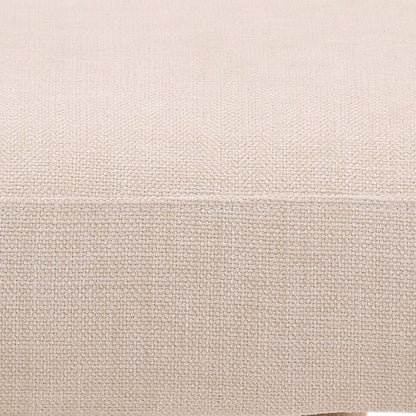 Crafted Two-Tone Basketweave Fabric and Rubber Wood Dining Chair