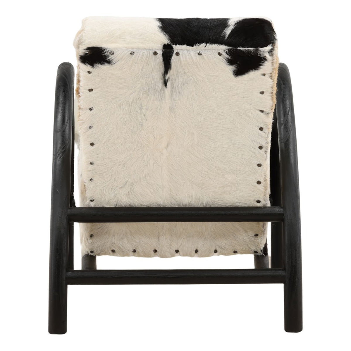 Heritage Goat Hide and Teak Wood Home Accent