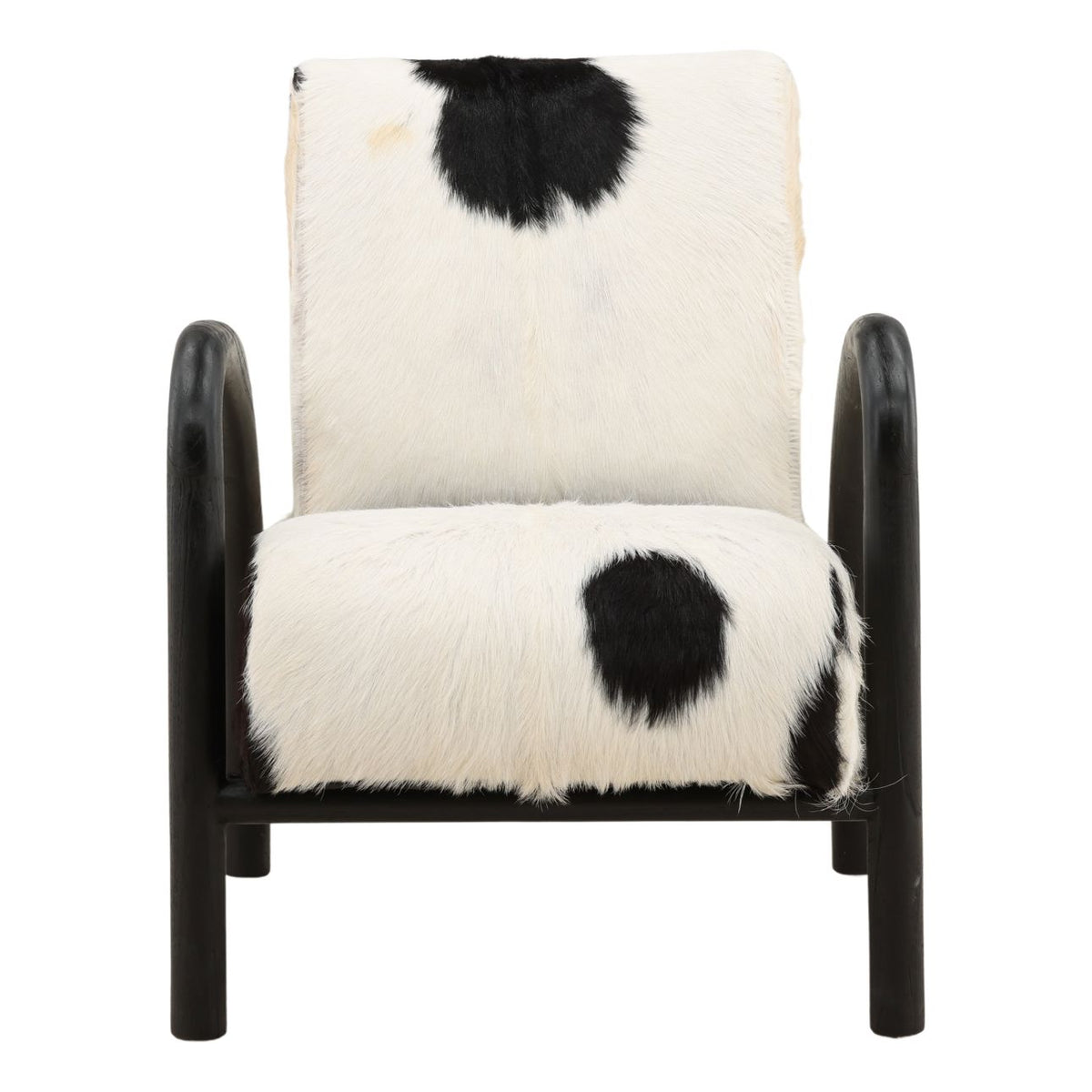 Heritage Goat Hide and Teak Wood Home Accent