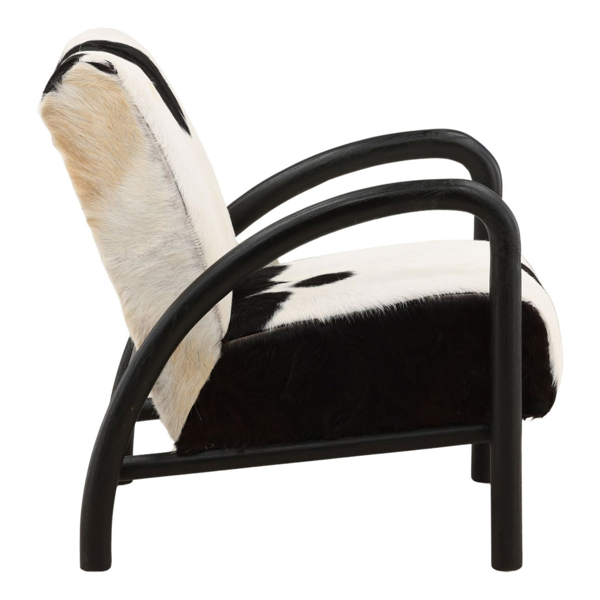 Heritage Goat Hide and Teak Wood Home Accent