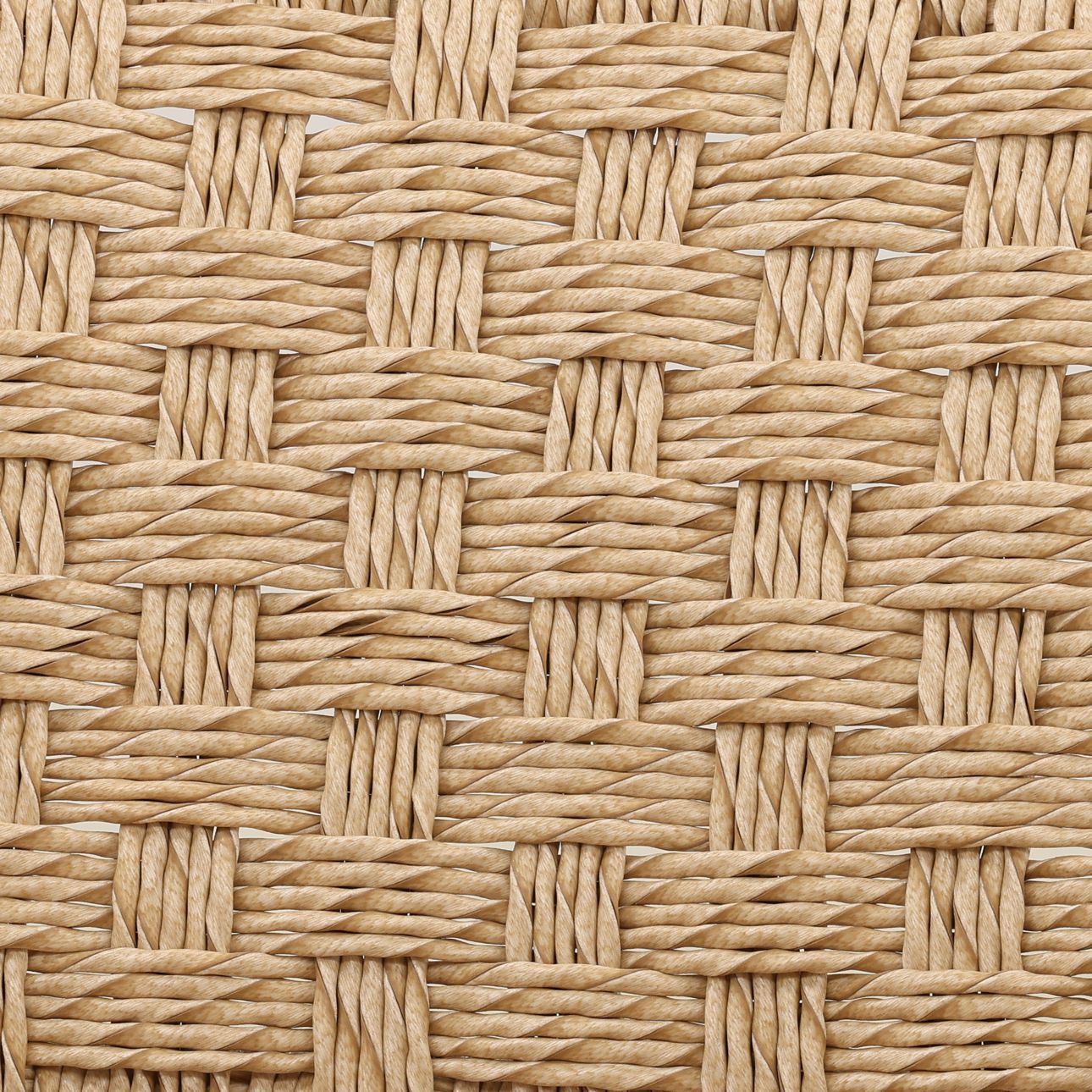 Natural Synthetic Rattan and Teak Wood Chair 29 in Wide