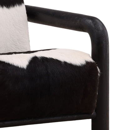 Heritage Goat Hide and Teak Wood Home Accent