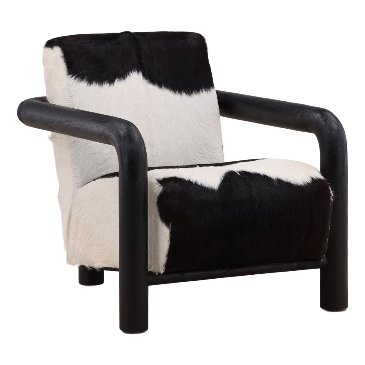 Heritage Goat Hide and Teak Wood Home Accent