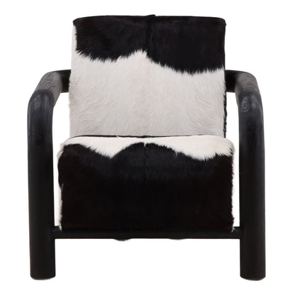 Heritage Goat Hide and Teak Wood Home Accent