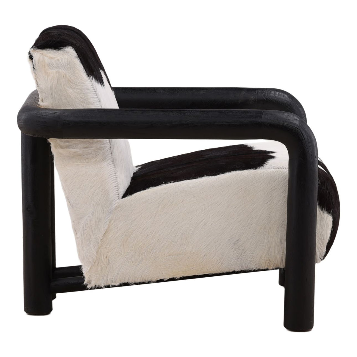 Heritage Goat Hide and Teak Wood Home Accent