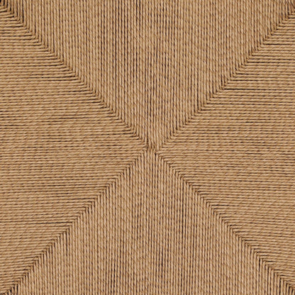 Crafted Teak Wood with Synthetic Rope Bench