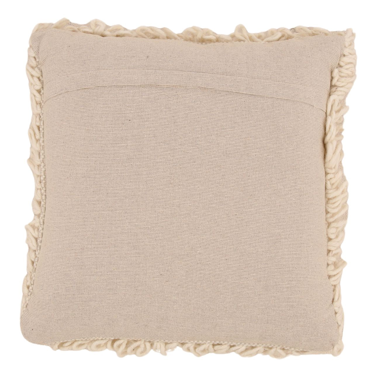 Ivory Handwoven Wool Cover Pillow 22 in Wide