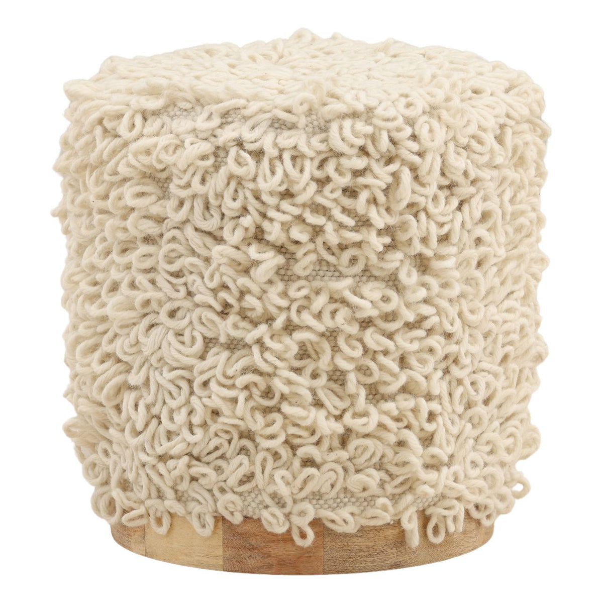 Curated Handwoven Wool and Wood Home Accent