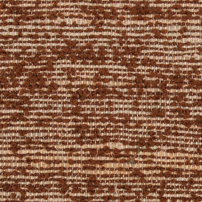 Brown Handwoven Jute and Cotton Blend Cover Pillow 22 in Wide