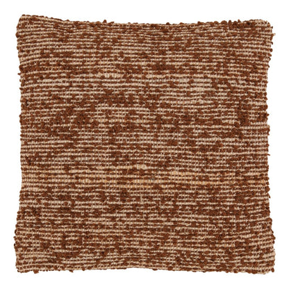 Brown Handwoven Jute and Cotton Blend Cover Pillow 22 in Wide