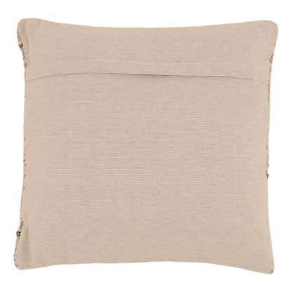 Beige Handwoven Punja Kilim Wool Cover Pillow 22 in Wide