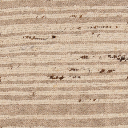 Beige Handwoven Punja Kilim Wool Cover Pillow 22 in Wide