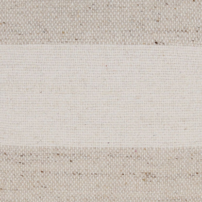 Beige Handwoven New Zealand Wool Cover Pillow 22 in Wide