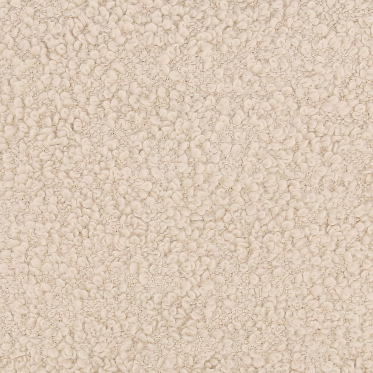 Ivory Handwoven Boucle Fabric and PET Yarn Cover Pillow 22 in Wide