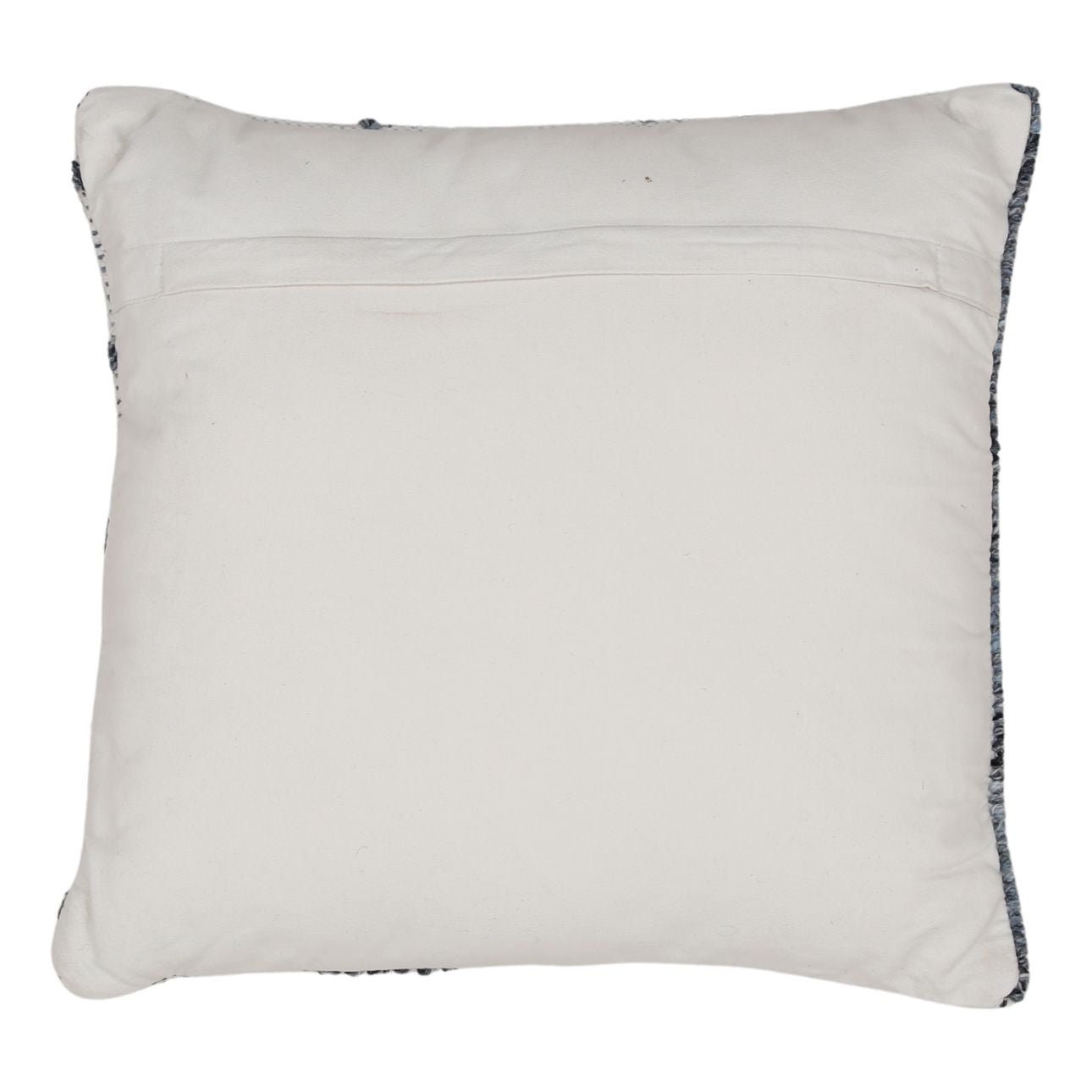 Blue Handwoven PET Yarn Pillow 22 in Wide