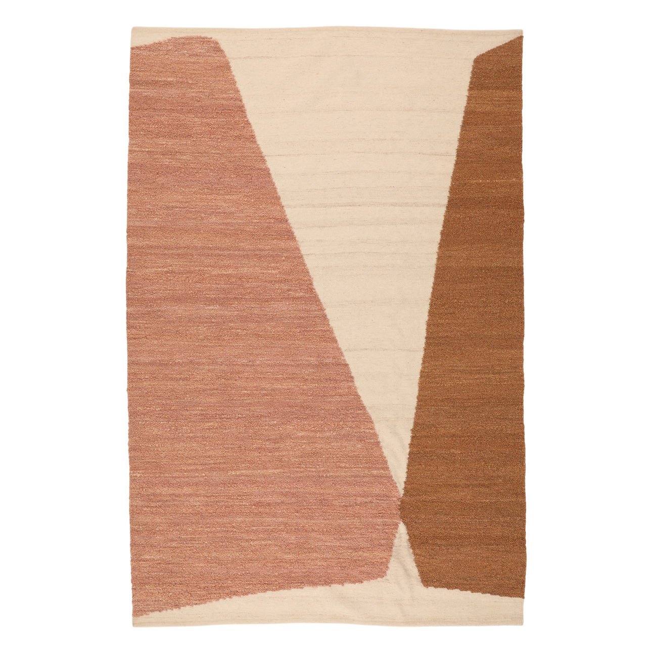 Multicolor Handwoven Wool Rug 72 in Wide