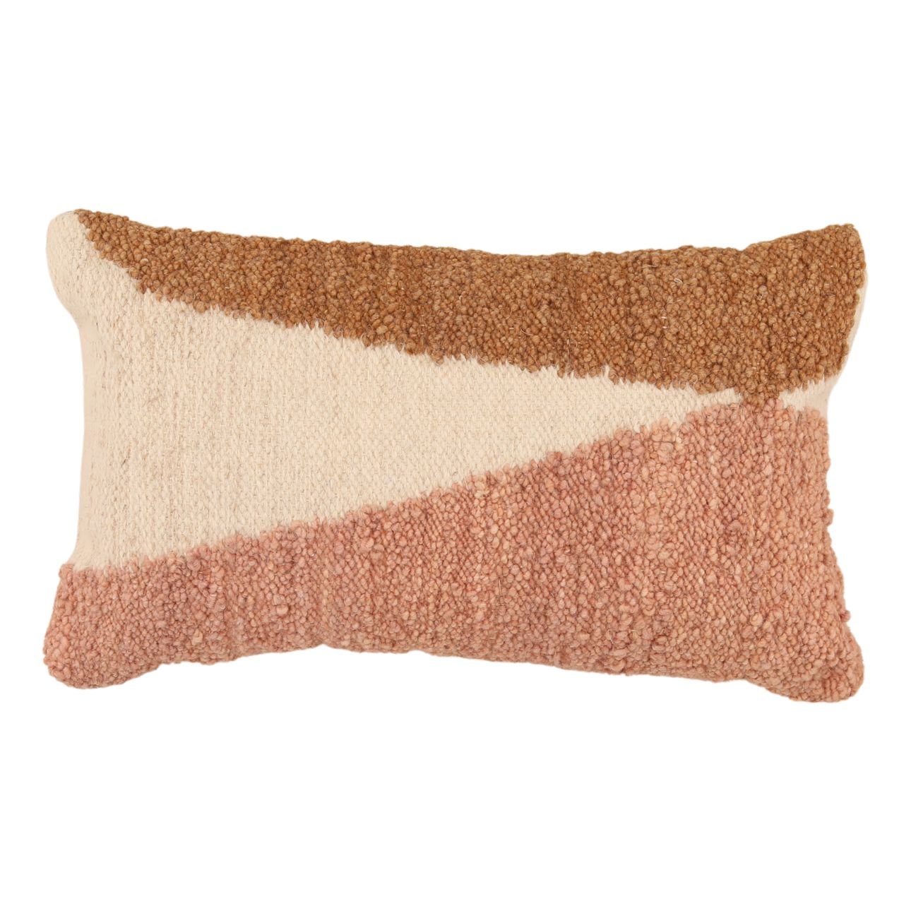 Multicolor Handwoven Wool Pillow 24 in Wide