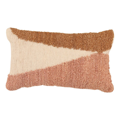 Multicolor Handwoven Wool Pillow 24 in Wide