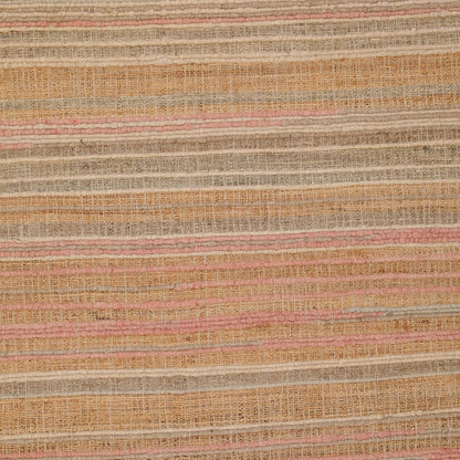Multicolor Handwoven Punja Kilim Jute and Wool Rug 72 in Wide