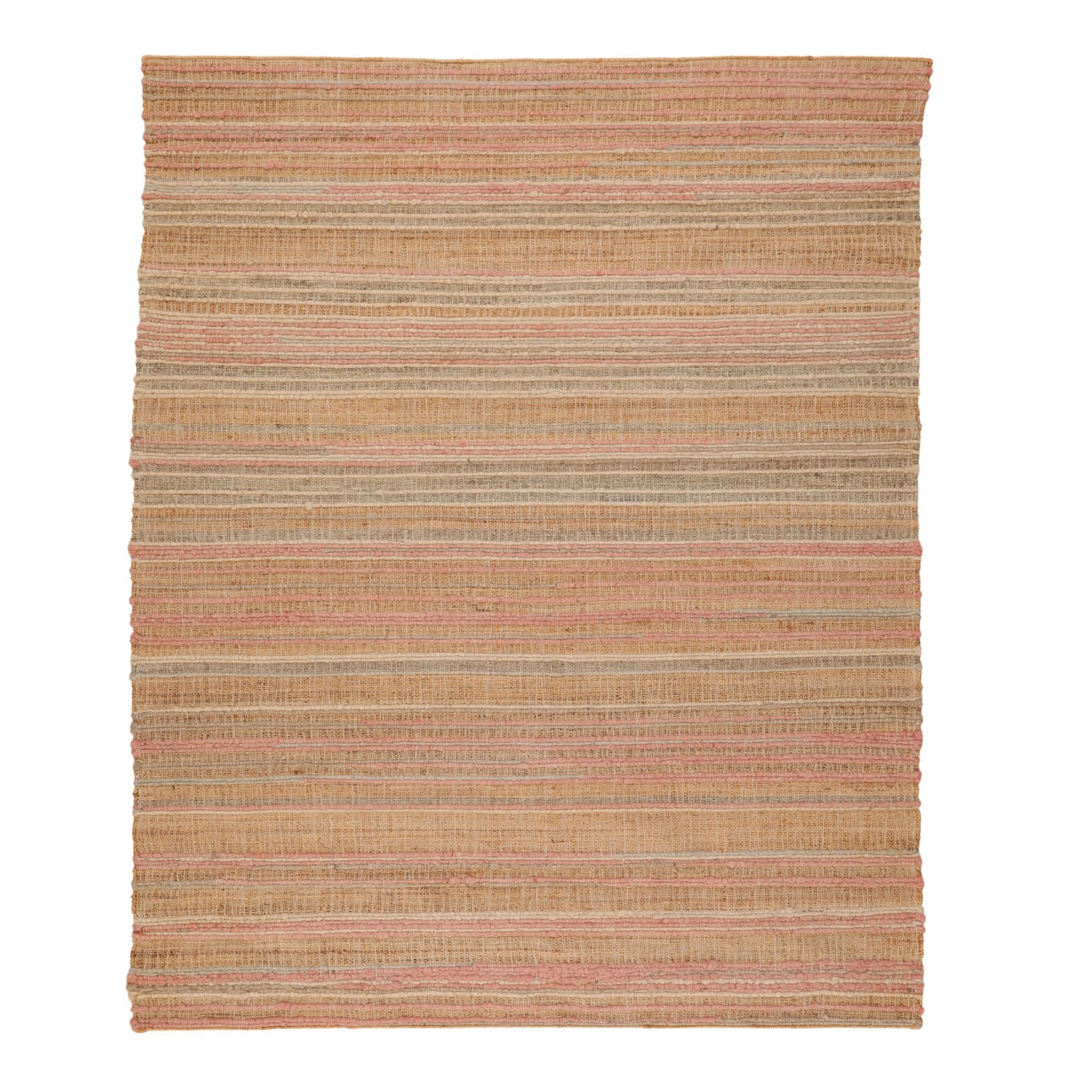 Multicolor Handwoven Punja Kilim Jute and Wool Rug 72 in Wide