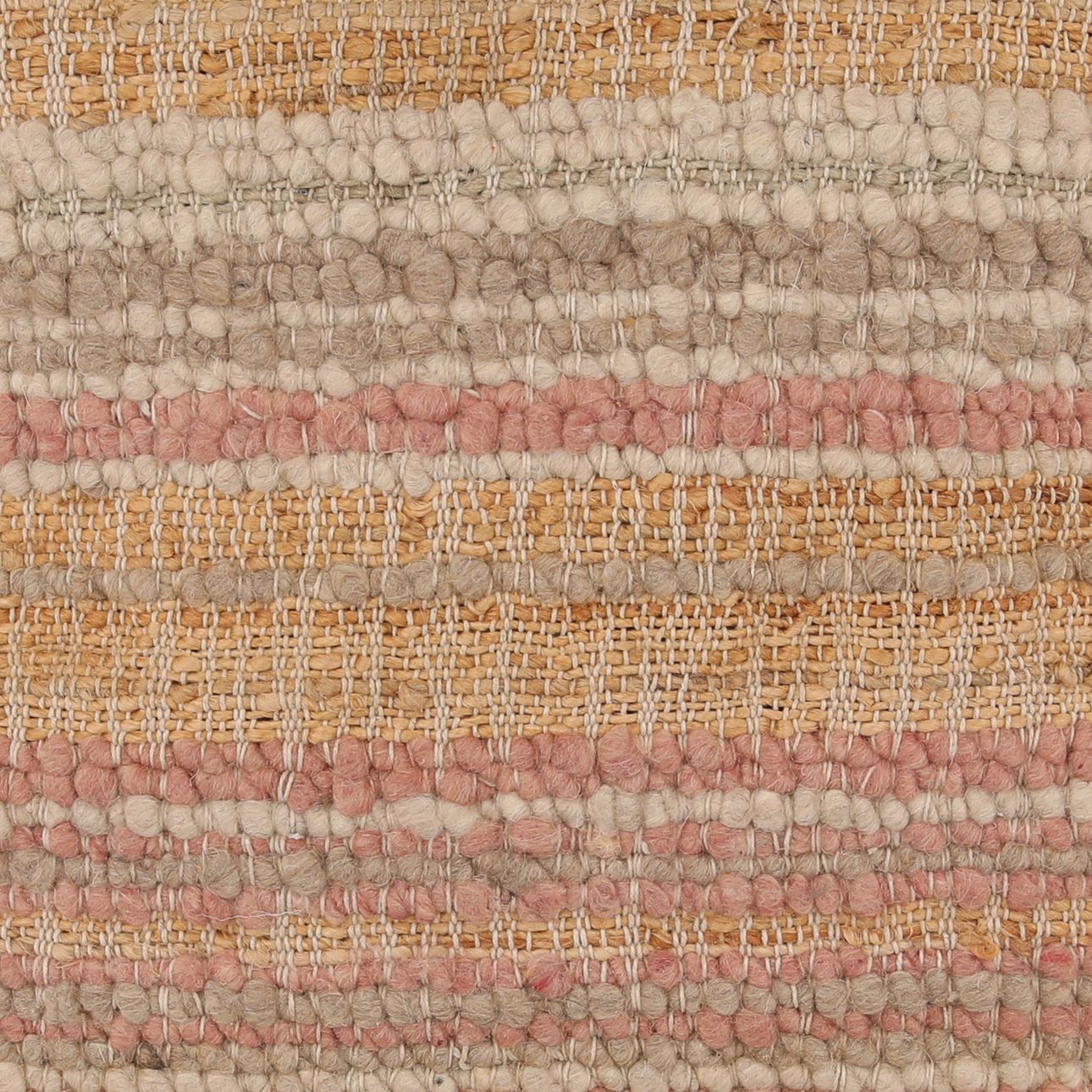 Multicolor Handwoven Punja Kilim Jute and Wool Pillow 20 in Wide