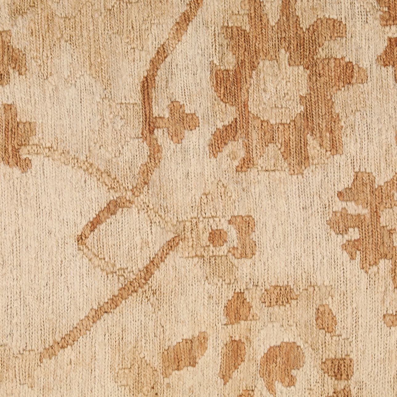 Natural Hand Knotted Jute Rug 73 in Wide