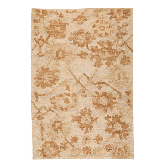 Natural Hand Knotted Jute Rug 73 in Wide