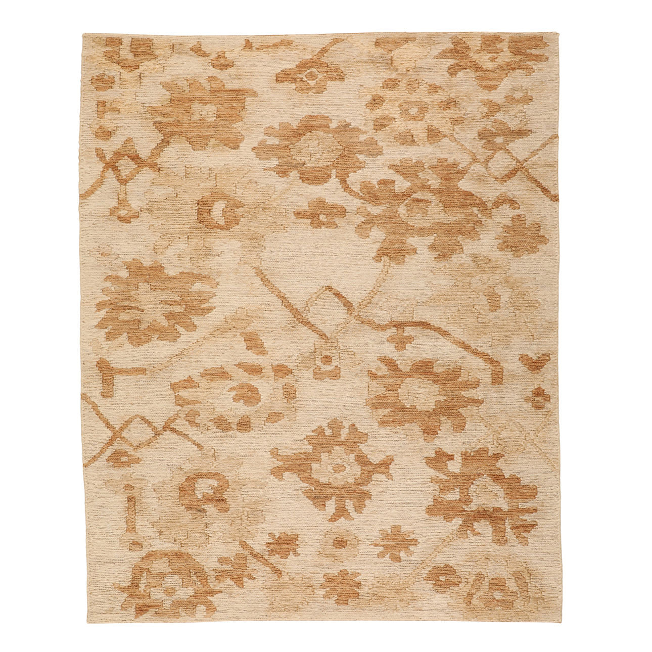 Natural Hand Knotted Jute Rug 73 in Wide