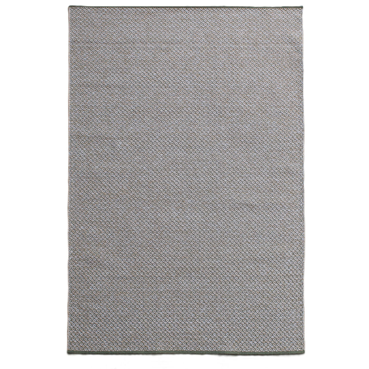 Green Jacquard Woven Olefin Rug 72 in Wide