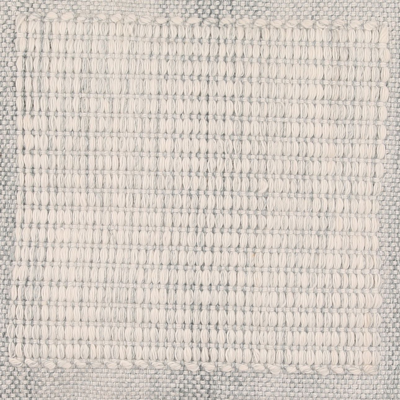 Blue Handwoven PET Yarn Pillow 20 in Wide