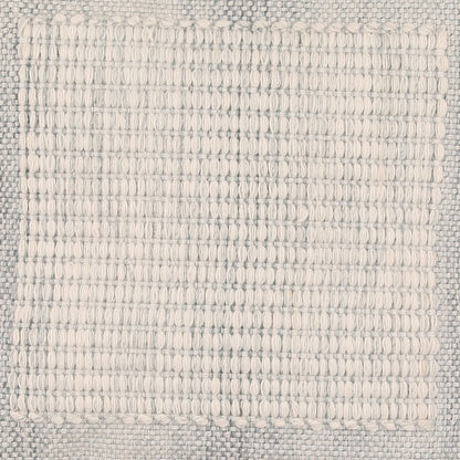 Blue Handwoven PET Yarn Pillow 20 in Wide