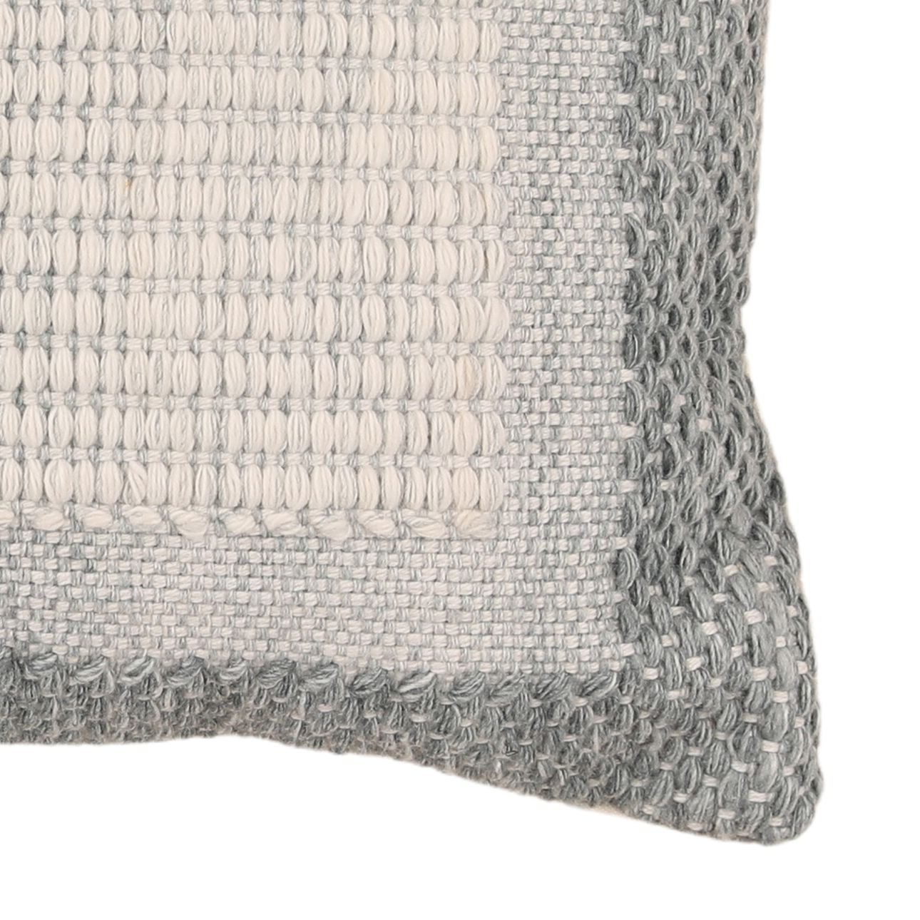 Blue Handwoven PET Yarn Pillow 20 in Wide