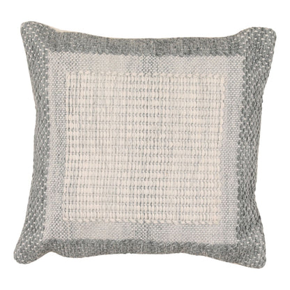 Blue Handwoven PET Yarn Pillow 20 in Wide