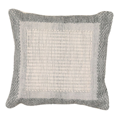 Blue Handwoven PET Yarn Pillow 20 in Wide