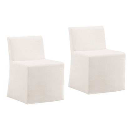 Aberwood solid hardwood dining chair — front three-quarter view showing clean lines and wood grain